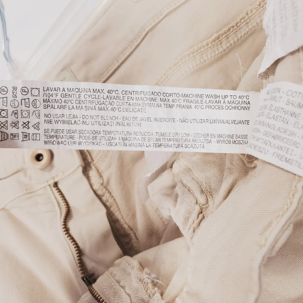 Zara Kahki Moto Pants Size 12 - Picture 12 of 16